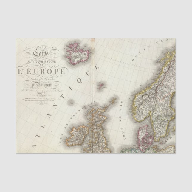 Papel De Seda Europa noroeste (Frente )