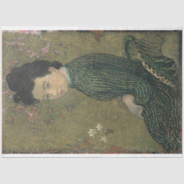 Papel De Seda Eva Meurier em um Livro Verde sobre Desligamento d