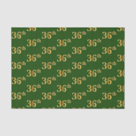 Papel De Seda Evento 36º (36º) Dourado verde, Faux