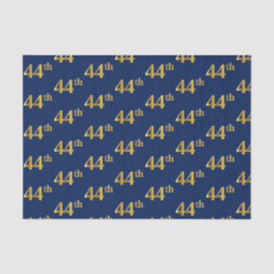 Papel De Seda Evento Azul, Faux Dourada 44 (Quarenta e quatro)