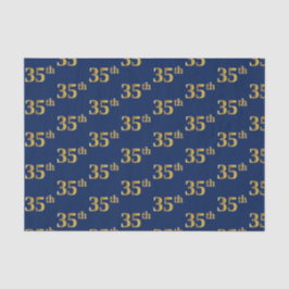 Papel De Seda Evento Azul, Faux Dourado 35º (35º)