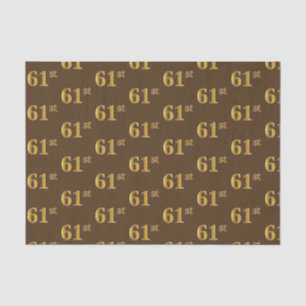 Papel De Seda Evento Castanho, Faux Dourado 61ruas (Sessenta-Pri