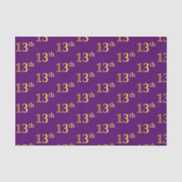 Papel De Seda Evento de 13 Dourada (13º), roxo