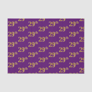 Papel De Seda Evento Dourado 29º (29º), Roxo