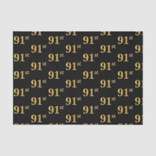 Papel De Seda Evento Preto, Faux Dourado 91ruas (Noventa-Primeir