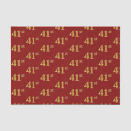 Papel De Seda Evento Red, Faux Dourado 41ruas (Quarenta-Primeiro