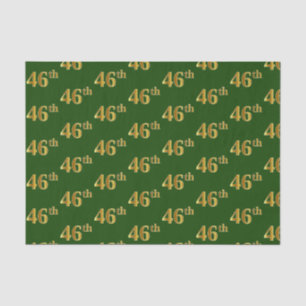 Papel De Seda Evento Verde, Faux Dourado 46º (quarenta e seis)