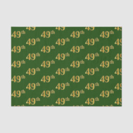 Papel De Seda Evento Verde, Faux Dourado 49º (49º)