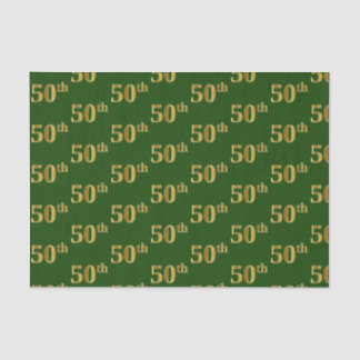 Papel De Seda Evento Verde, Faux Dourado 50º (50º)
