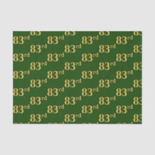 Papel De Seda Evento Verde, Faux Dourado 83º (oitenta e três)