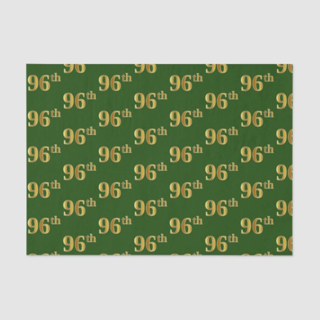 Papel De Seda Evento Verde, Faux Dourado 96º (99º-Sexto) (Frente )
