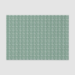 Papel De Seda Evergreen Com Padrão De Lace De Crochet Branco