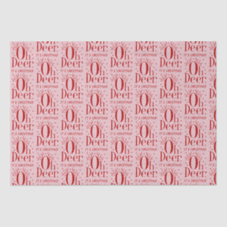 Papel De Seda Exemplo engraçado de veado de Natal