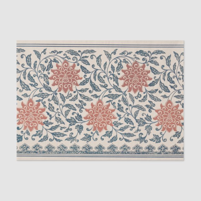 Papel De Seda Exemplos de Ornamento Chinês Pl. 41 por Owen Jones (Frente )