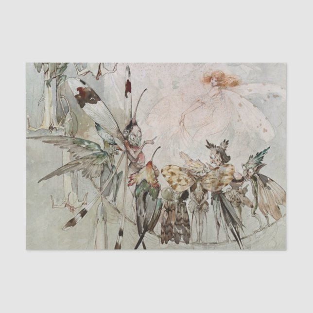 Papel De Seda "Exotics at Play" de A Carse Duncan (Frente )