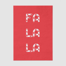 Papel De Seda Fa La La christmas