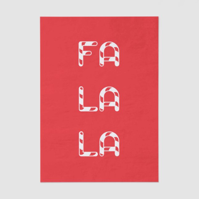 Papel De Seda Fa La La christmas (Frente )