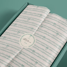 Papel De Seda Fa La Vintage Folha de Música Notas de Natal Carol