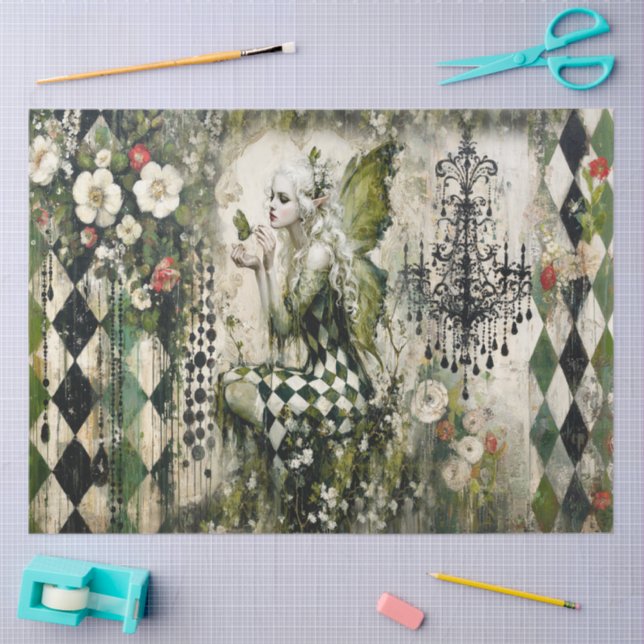 Papel De Seda Faculdade da Fada Esmeralda (Arte )