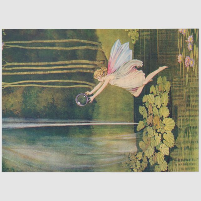 Papel De Seda Fada com Bolha Arco-Íris (Frente )