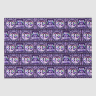 Papel De Seda Fada de chuva roxa