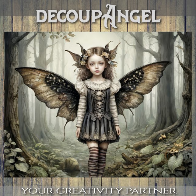 Papel De Seda Fada de Floresta eterno - Decoupage - (Criador carregado)