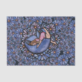 Papel De Seda Fada De Lua De Flor Roxo