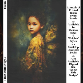 Papel De Seda Fada de Raça Mistura Eoral na Decoupage do outono