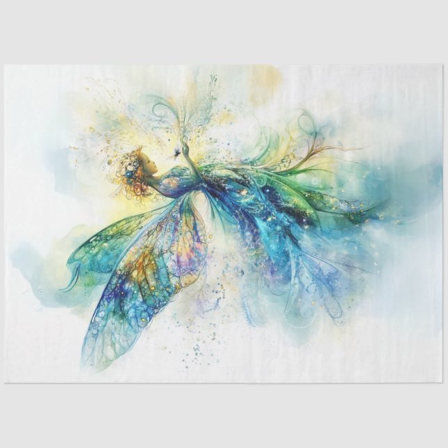 Papel De Seda Fada de terra de fantasia fantasia desumana (Frente )