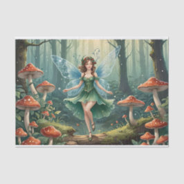 Papel De Seda Fada do Cogumelo de Natal Decoupage