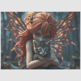 Papel De Seda Fada e seu gato