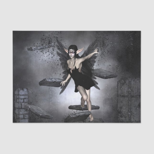 Papel De Seda Fada escura (Frente )