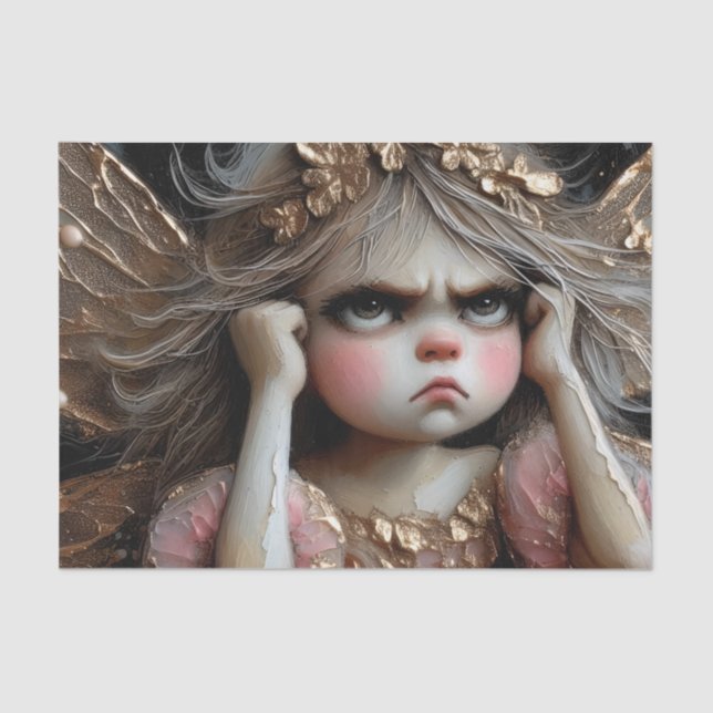 Papel De Seda Fada Fácil Com Decopagem De Atitude (Frente )