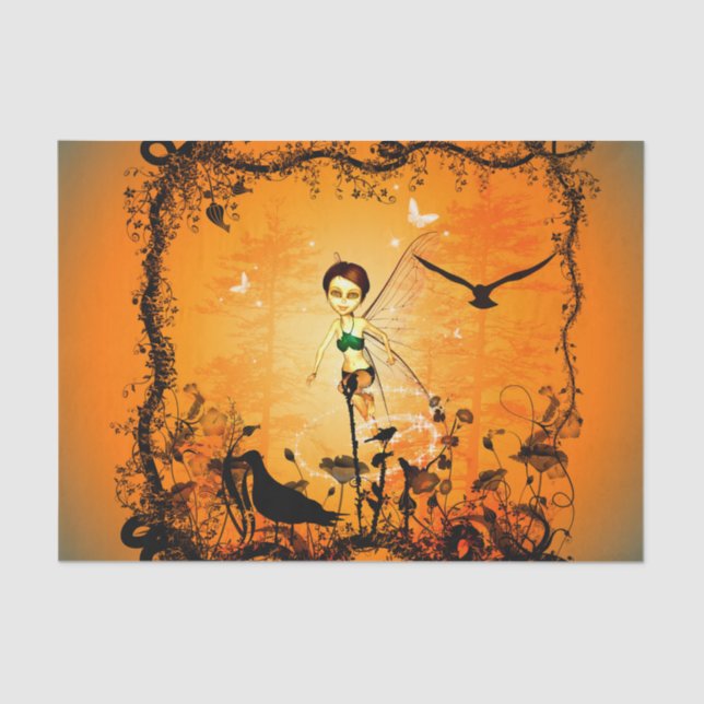 Papel De Seda Fada maravilhosa, bonito (Frente )