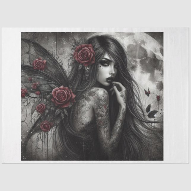 Papel De Seda Fada Noturna (Frente )