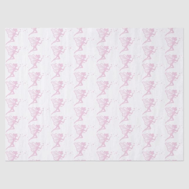 Papel De Seda Fada Rosa (Frente )