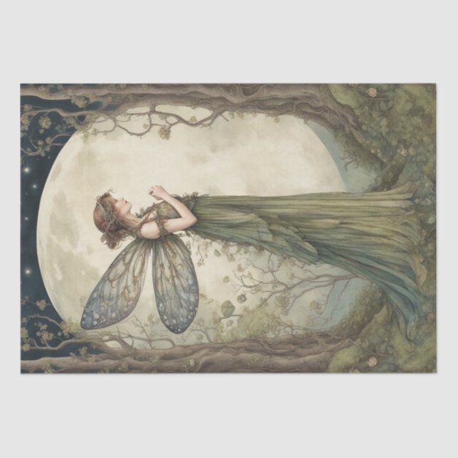 Papel De Seda Fada Whimsic (Frente )