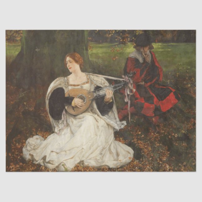 Papel De Seda Fair is my Love (por Edwin Austin Abbey) (Frente )