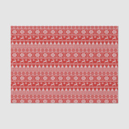 Papel De Seda Fair Isle Christmas