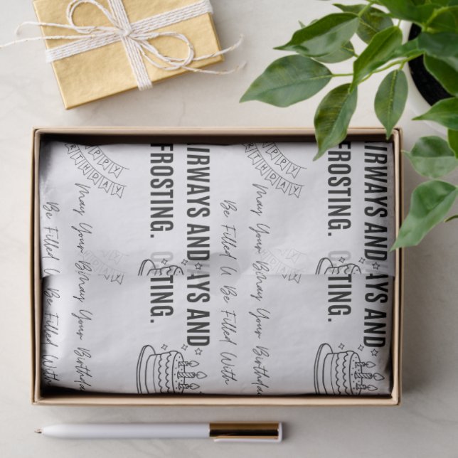 Papel De Seda Fairways And Frosting Funny Golfer Birthday  (Presente)