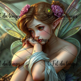 Papel De Seda Fairy Princess - Decoupage - Whimsical