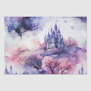 Papel De Seda Fairytala em Fairyland Dark Blue Purple e Pink