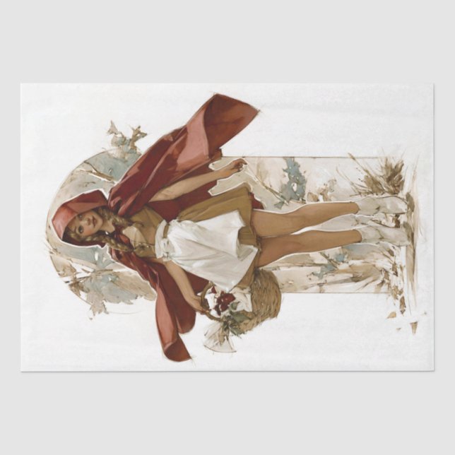 Papel De Seda Fairytale de Cabelo Vermelho (Frente )