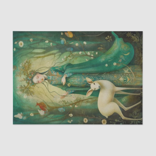 Papel De Seda Fairytale Forest Princess (Frente )