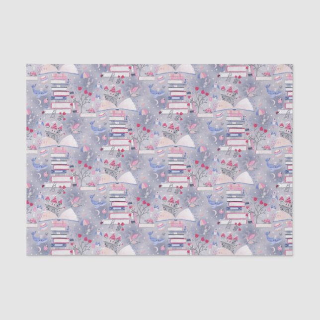 Papel De Seda Fairytale Pop Up Book Castle Cinza (Frente )