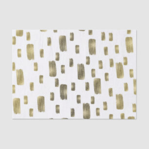 Papel De Seda Faísca de Bronze Dourado Pincel de Tinta Moderna