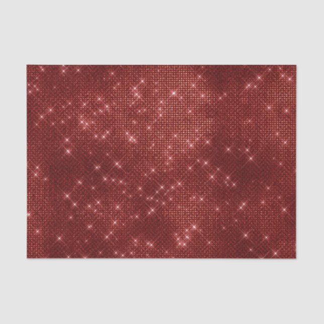 Papel De Seda Faísca de Natal Vermelho (Frente )