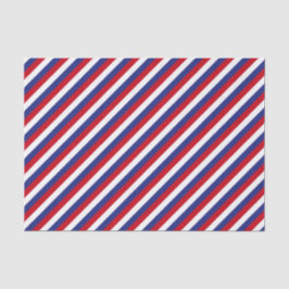 Papel De Seda Faixa Diagonal Azul Vermelho Patriótica