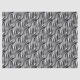 Papel De Seda Faixa Zebra Negra e Branca