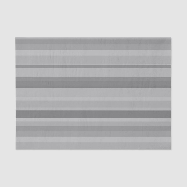 Papel De Seda faixas horizontais de cinza (Frente )